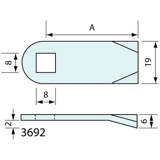 Cam Latch Bar Flat Heavy Duty