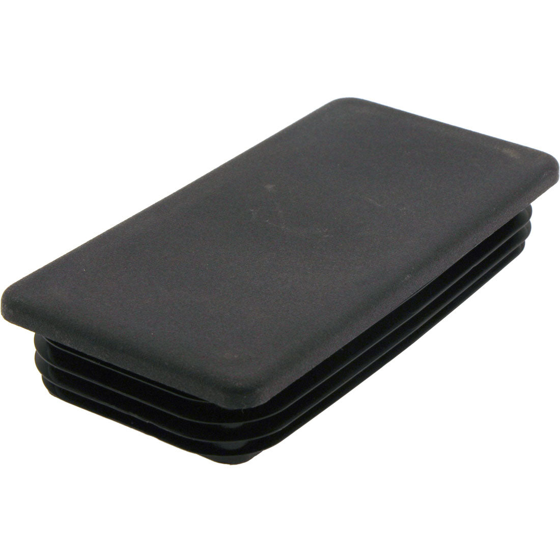 Rectangle Plug Ribbed Black 150x75mm – Co-Mac