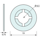 Spring Retaining Washer Nylon 16mm Head