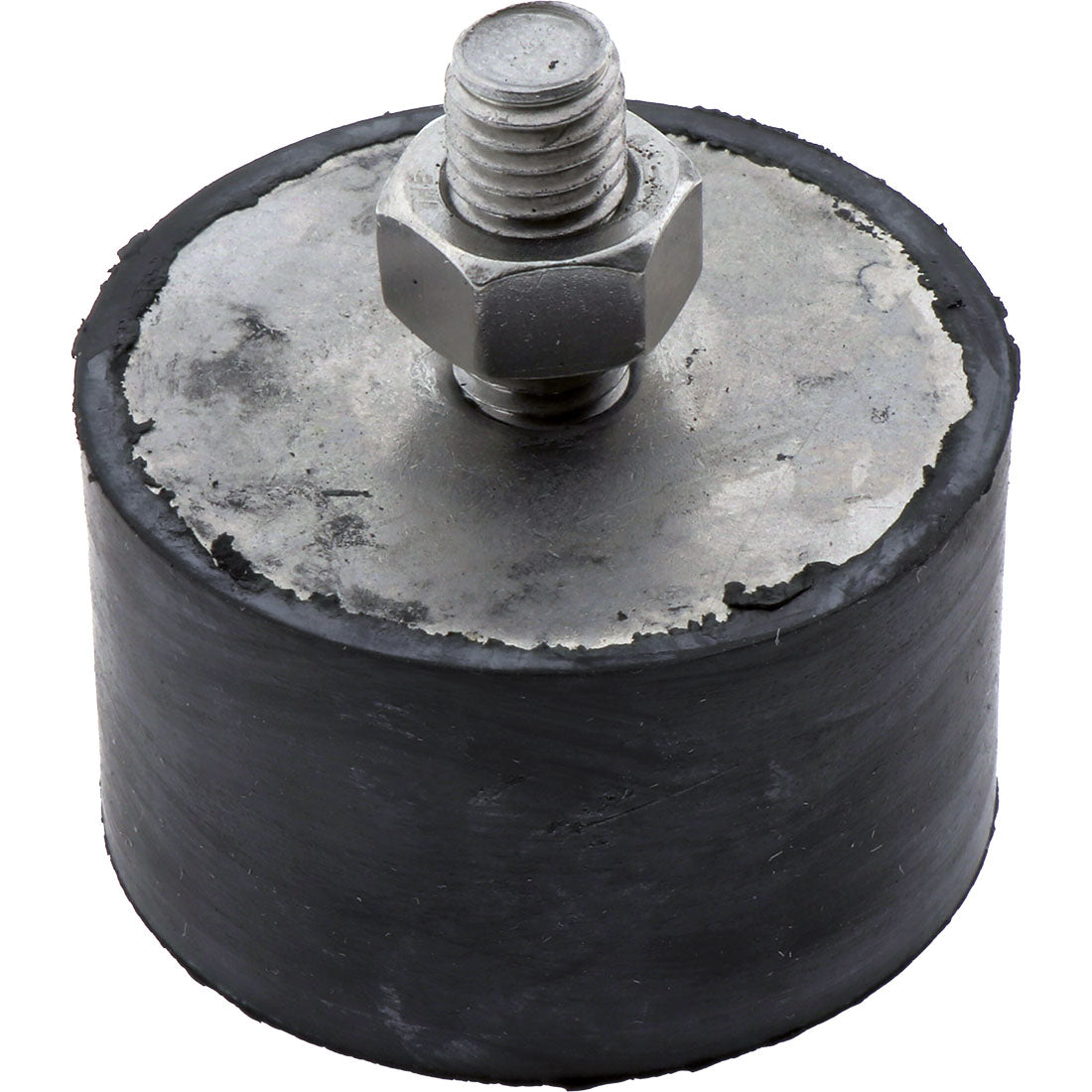 Steel Stack Buffers Ext Thread Buffer Rubber Stainless Steel Thread Black 33x52mm M10 – Co-Mac