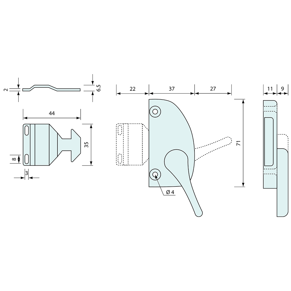 Slide Window Latch Sliding Window Latch – Co-Mac