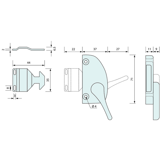 Sliding Window Latch – Co-Mac