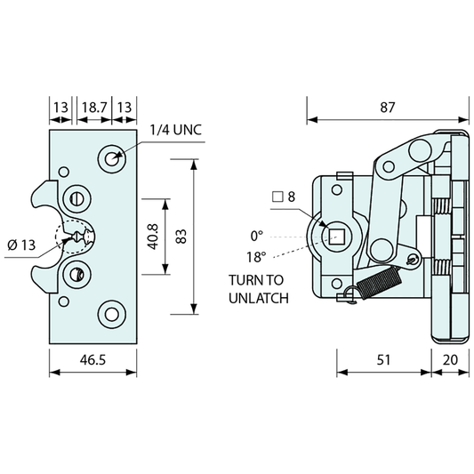 Heavy Duty Rotary Latches Rotary Type – Co-Mac