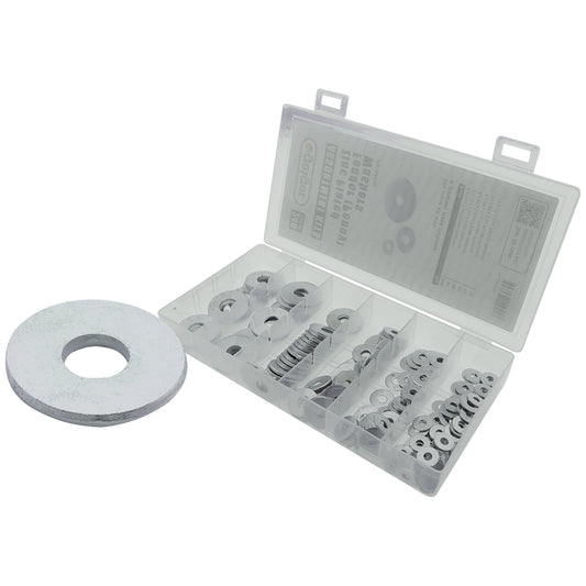 Zinc Plated Fender (Penny) Washers Assorted 240 pce Kit