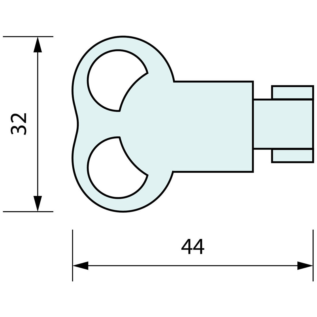 Key for 5mm Pin Small