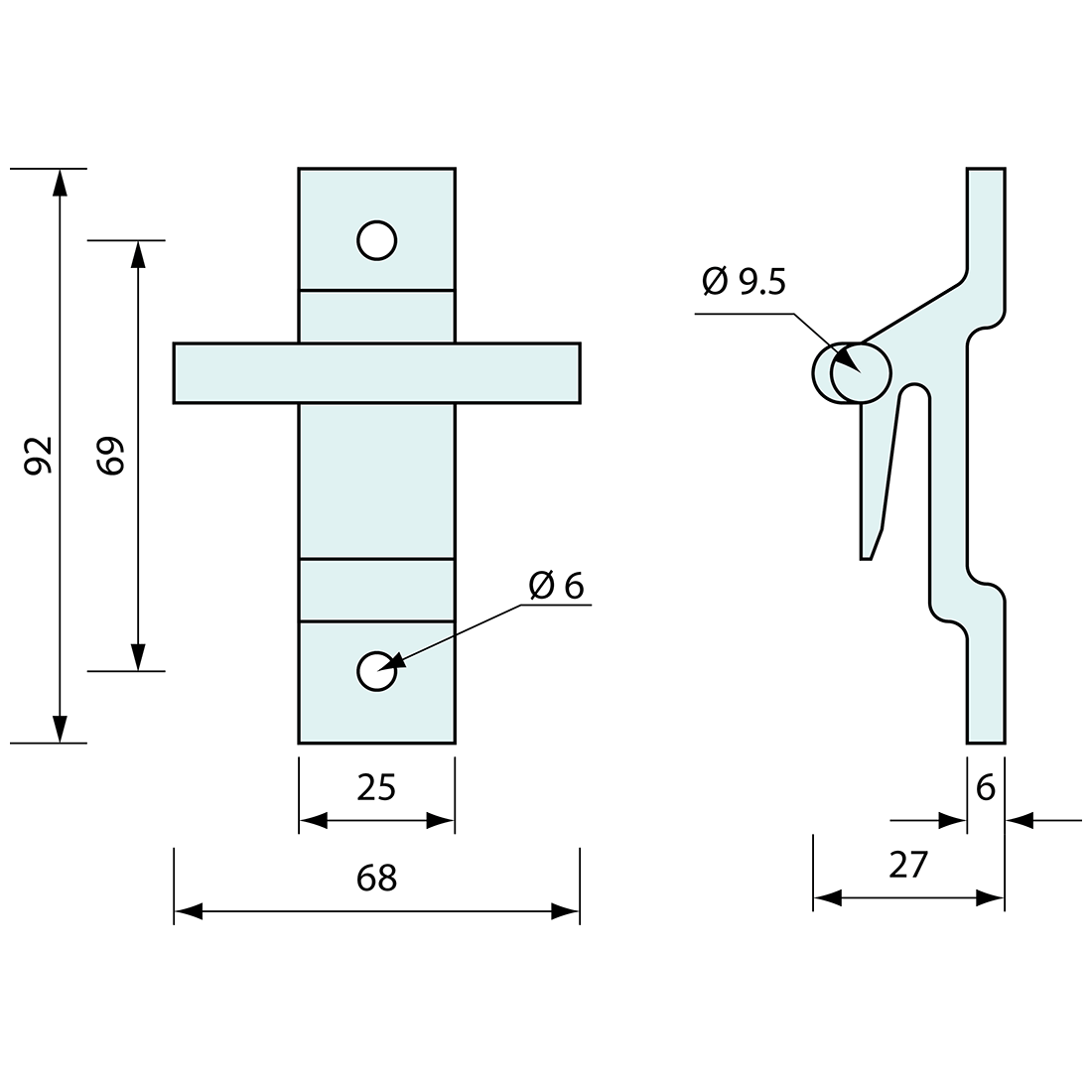 T Bar Bracket