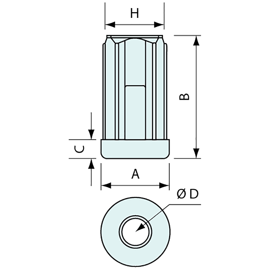 Round Tube Insert Stainless Steel Thread M10 31.8mm – Co-Mac