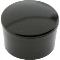 Round Cap Black 25.4mm