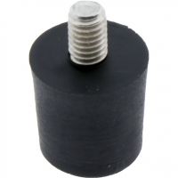 Ext Thread Buffer Rubber Stainless Steel Thread Black 12x12 M4