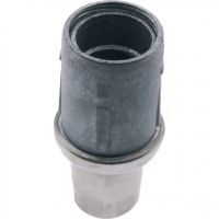 Adjustable Bullet Foot Round Stainless Steel Clad Diecast 38.1mm Tube Diameter