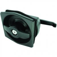 Flush Exterior Lock and Interior Handle Black 103mm