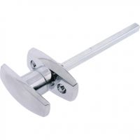 Small T Handle Front Fix Non Locking Chrome 167mm