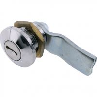 Key Locking Cam Lock Heavy Duty Round Face LW Key Chrome 18mm