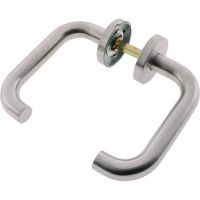 Int and Ext Handle Set Non Locking Stainless Steel 140mm