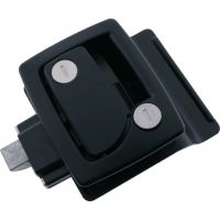 Motor Home Latch With Deadbolt and Slam Latch Black 110x120mm