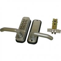 Exterior Push Button Door Set and Interior Handle 142mm