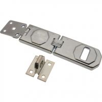 Hasp and Staple Double Knuckle Heavy Duty Galvanised 156mm